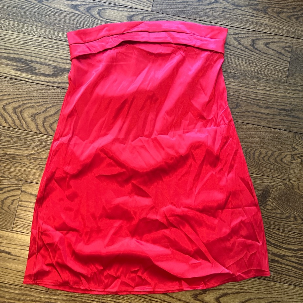 Strapless Red Dress